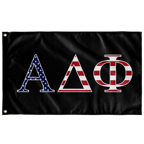 Alpha Delta Phi USA Flag - Black