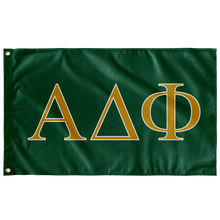 Load image into Gallery viewer, Alpha Delta Phi Fraternity Flag - Green, Gold &amp; White