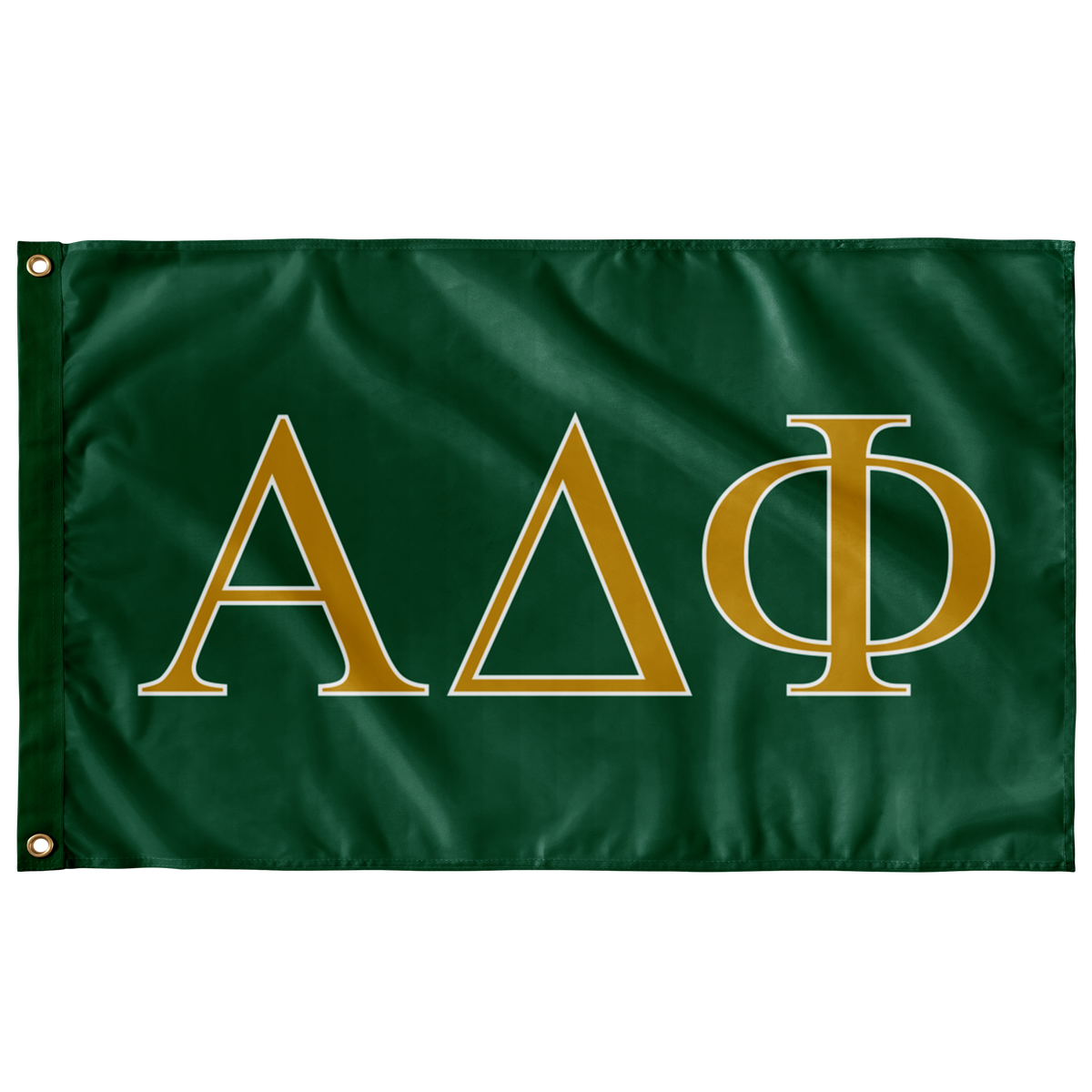 Alpha Delta Phi Fraternity Flag - Green, Gold & White – DesignerGreek2