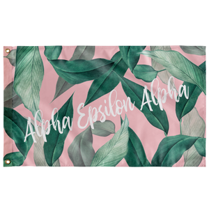 Alpha Epsilon Alpha Tropical Pink Flag