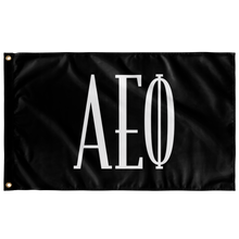 Load image into Gallery viewer, alpha epsilon phi flag - black and white