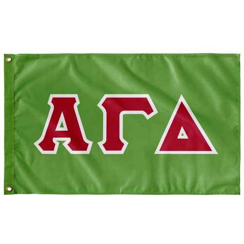 Alpha Gamma Delta Flag - Green, Red, White
