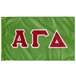 Alpha Gamma Delta Flag - Green, Red, White