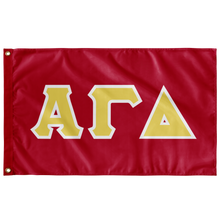Load image into Gallery viewer, Alpha Gamma Delta Greek Block Flag - Red, Buff &amp; White