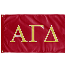 Load image into Gallery viewer, Alpha Gamma Delta Sorority Flag - Red, Buff &amp; White