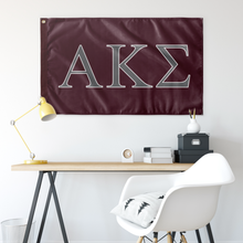 Load image into Gallery viewer, Alpha Kappa Sigma Wall Flag - Maroon