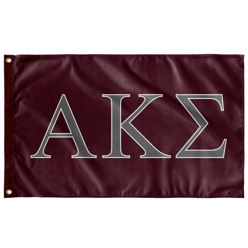 Alpha Kappa Sigma Flag - Maroon