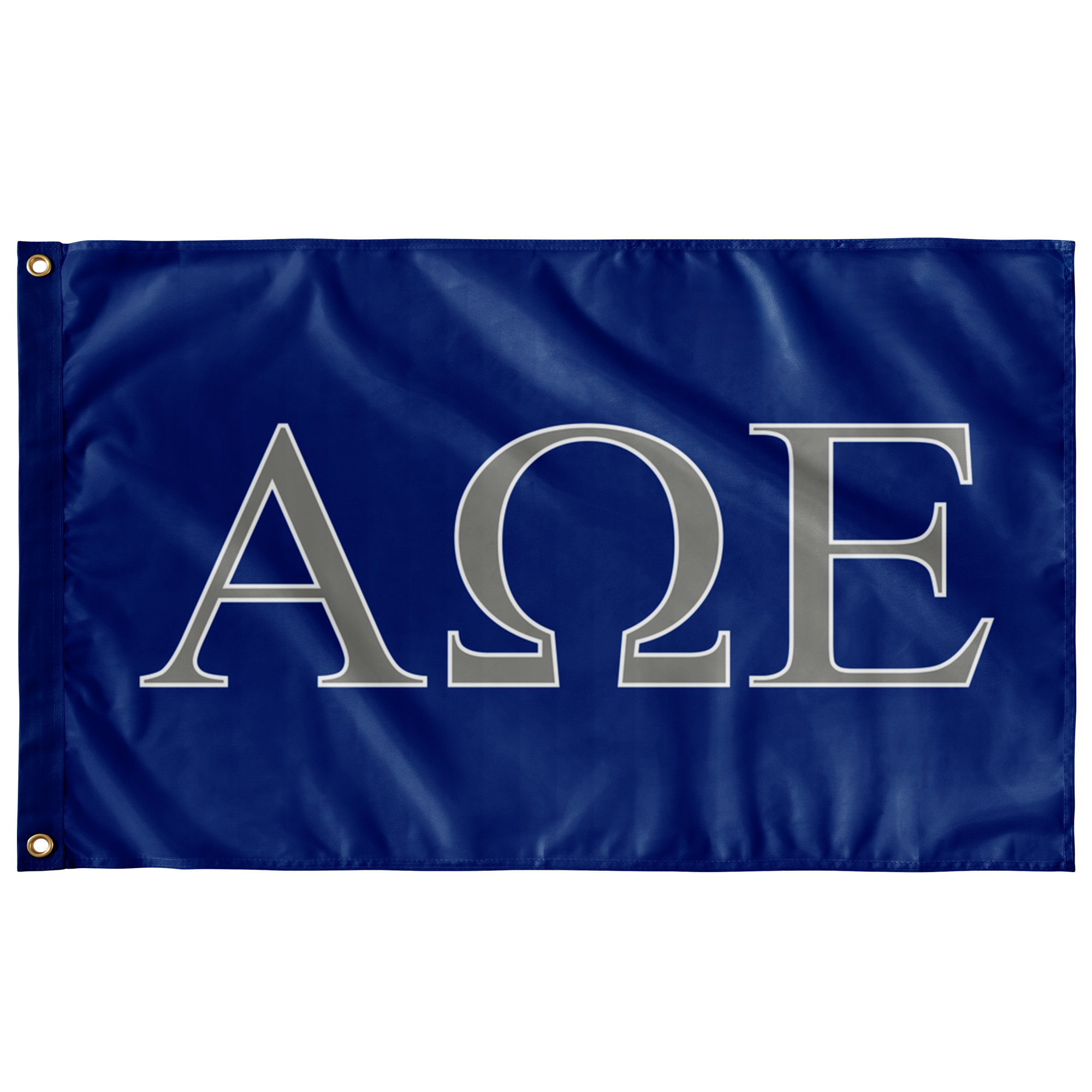 Alpha Omega Epsilon Sorority Flag Blue Silver White