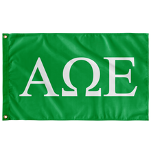 Load image into Gallery viewer, Alpha Omega Epsilon Flag - Green and White