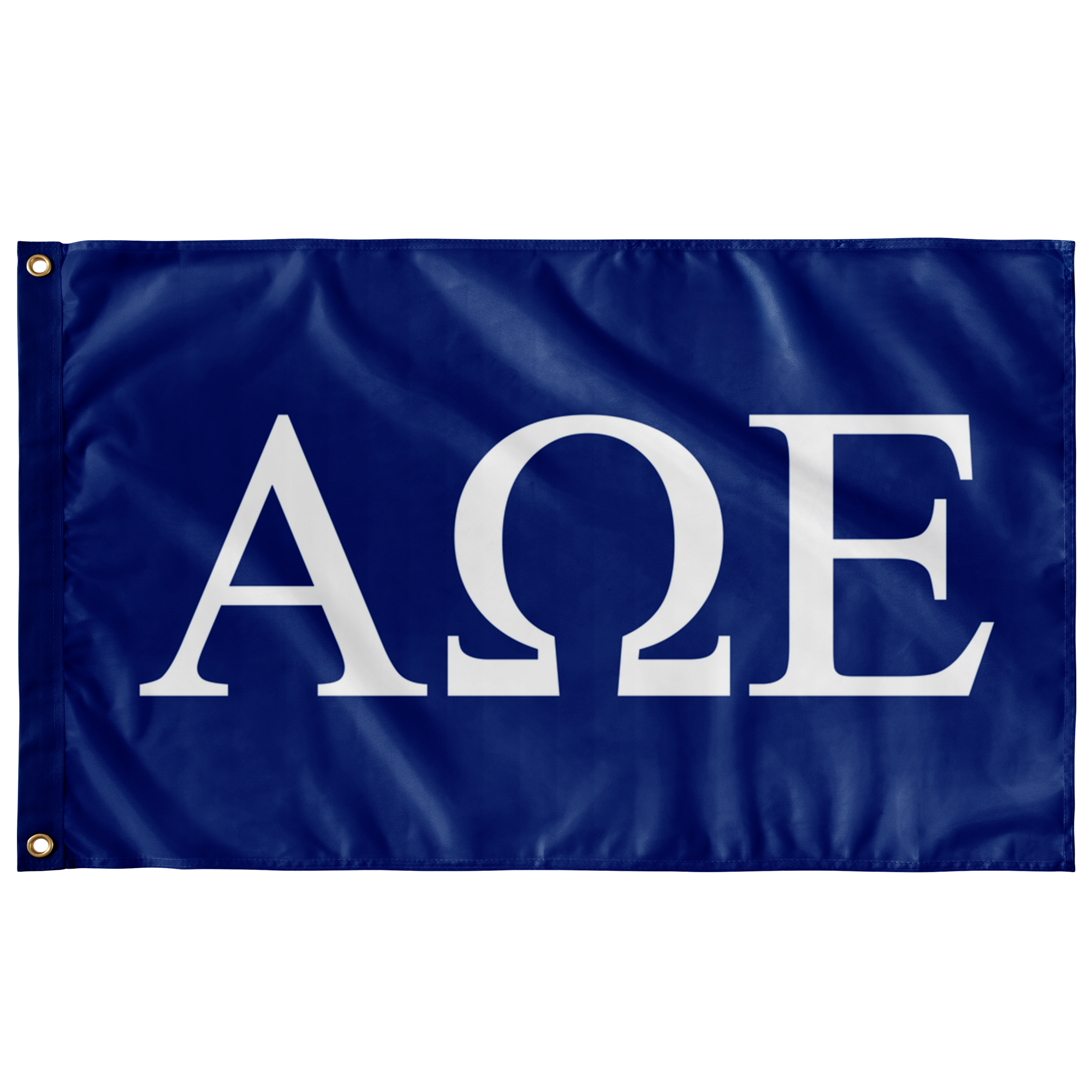 Alpha Omega Epsilon Sorority Flag Royal White