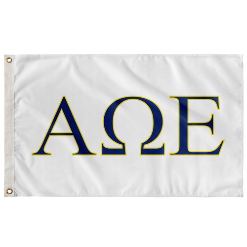 Alpha Omega Epsilon Banner - Sorority Flag - Greek Gifts 