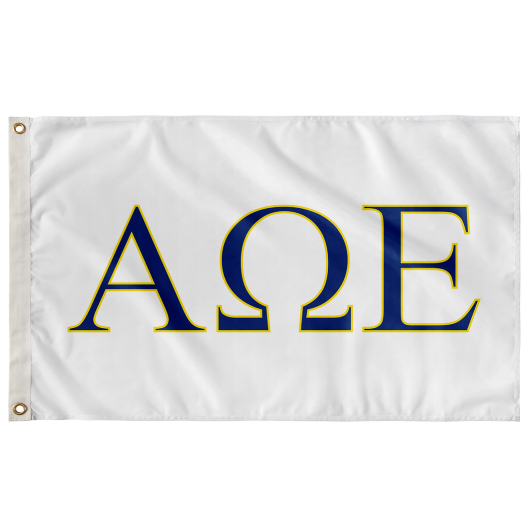 Alpha Omega Epsilon Banner - Sorority Flag - Greek Gifts 