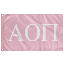 Load image into Gallery viewer, Alpha Omicron Pi Flag - Pink