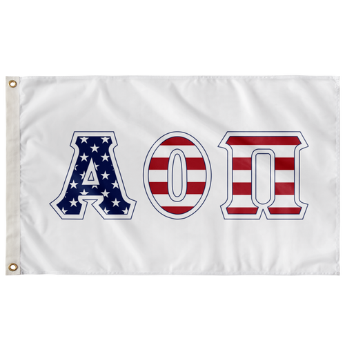 Alpha Omicron Pi Stars And Stripes Greek Flag