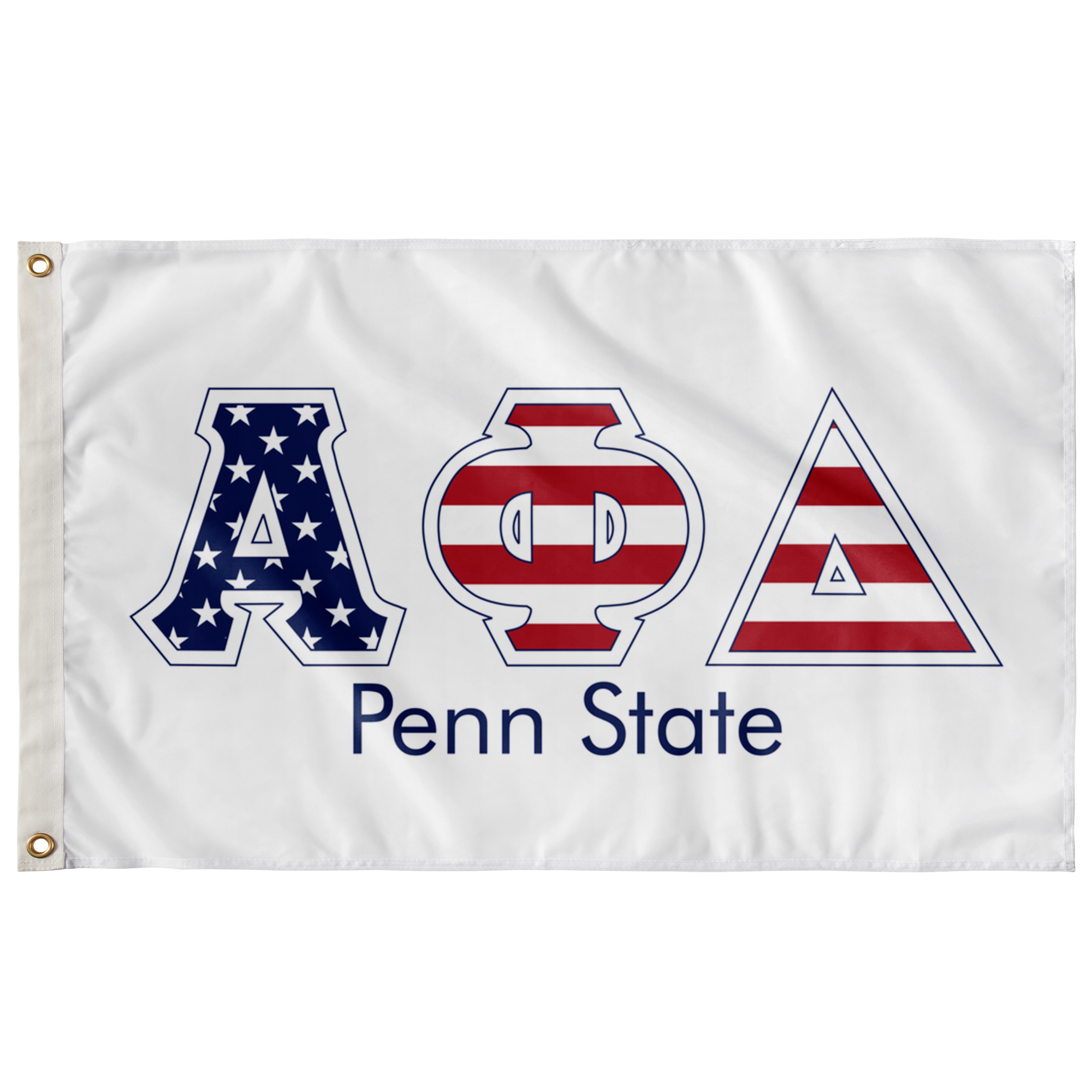 Alpha Phi Delta Penn State Stars And Stripes Greek Flag