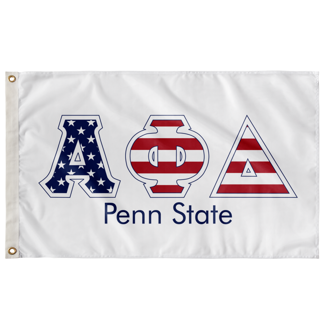 Alpha Phi Delta Penn State Stars And Stripes Greek Flag