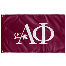 Load image into Gallery viewer, alpha phi flag - bordeaux