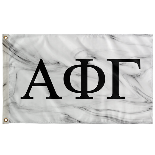 Alpha Phi Gamma Marble Flag