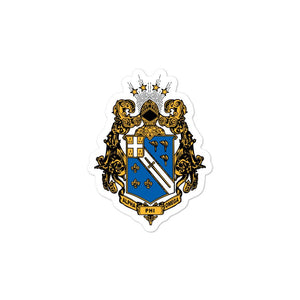 greek gear Alpha Phi Omega Crest Sticker