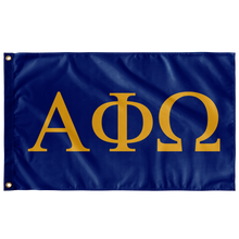 Load image into Gallery viewer, Alpha Phi Omega Flags - Royal - Gold