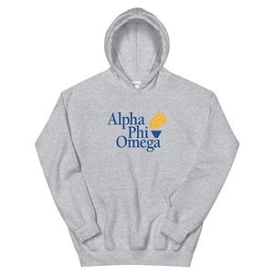 Alpha Phi Omega Logo Hoodie - Greek Gear - Fraternity Sweatshirts