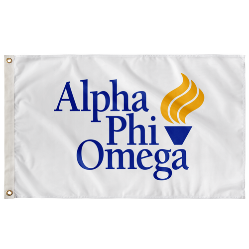 Alpha Phi Omega Fraternity Flag - Logo Color