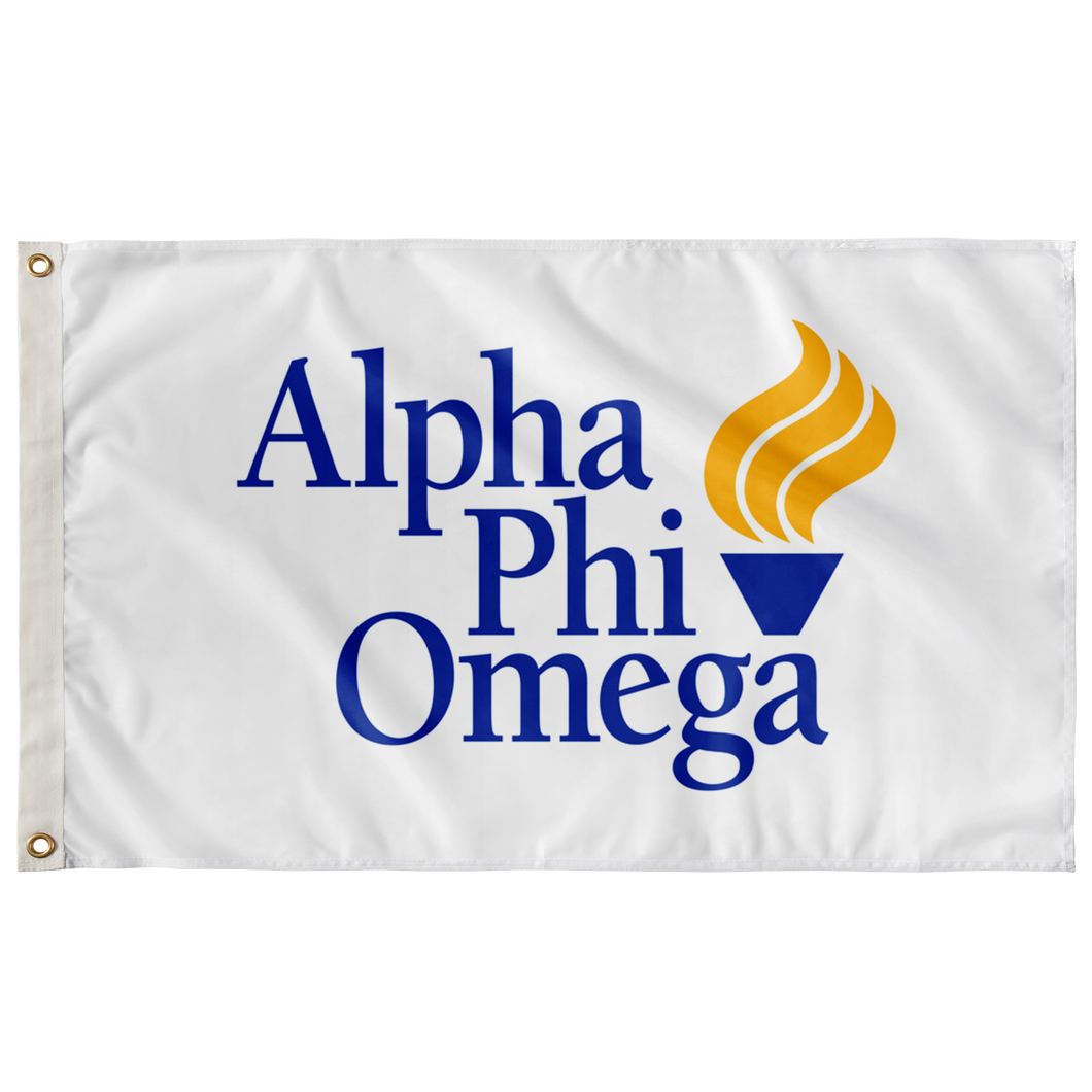 Alpha Phi Omega Fraternity Flag - Logo Color