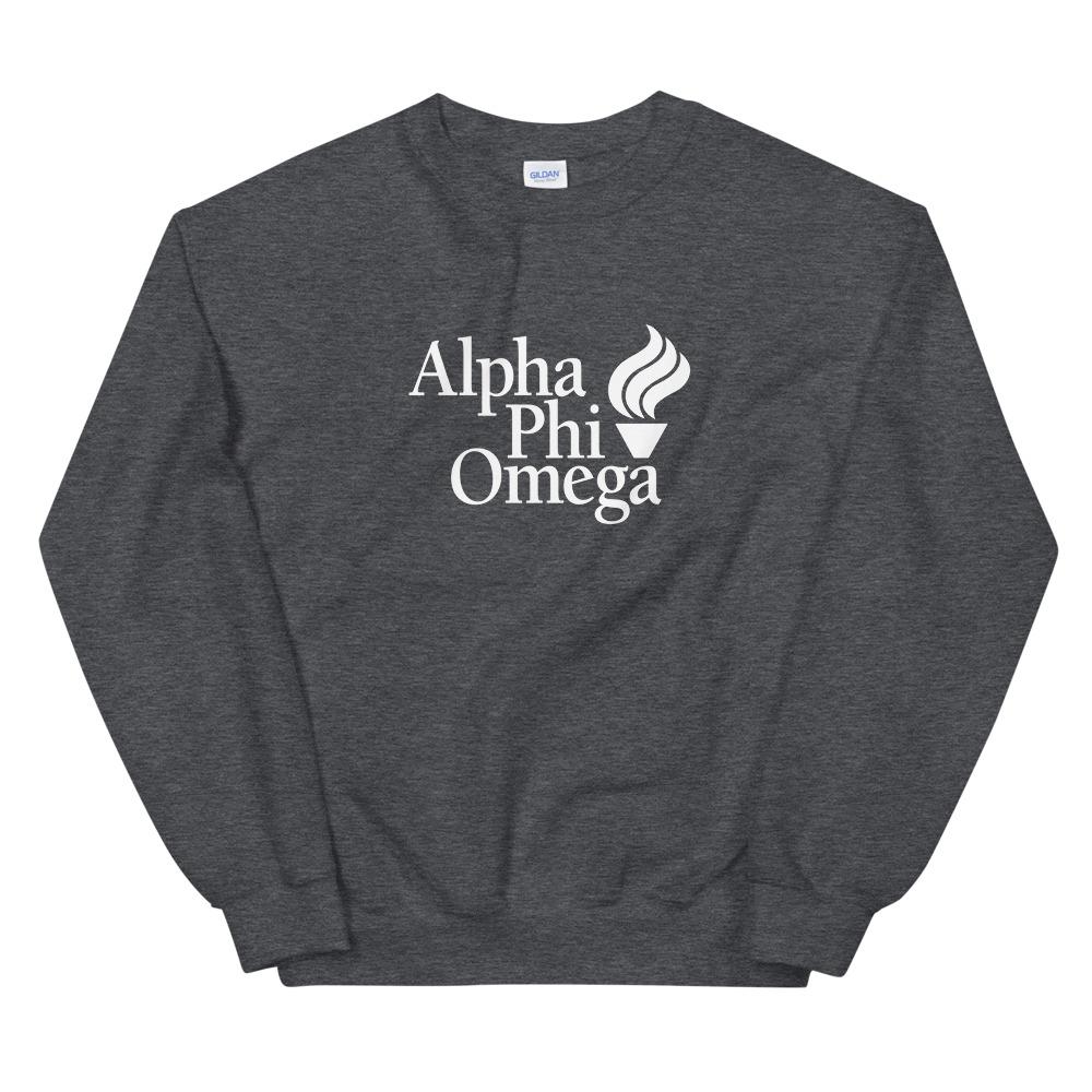 Alpha Phi Omega Logo Sweatshirt DesignerGreek2