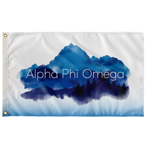 Alpha Phi Omega Blue Mountain Fraternity Flag