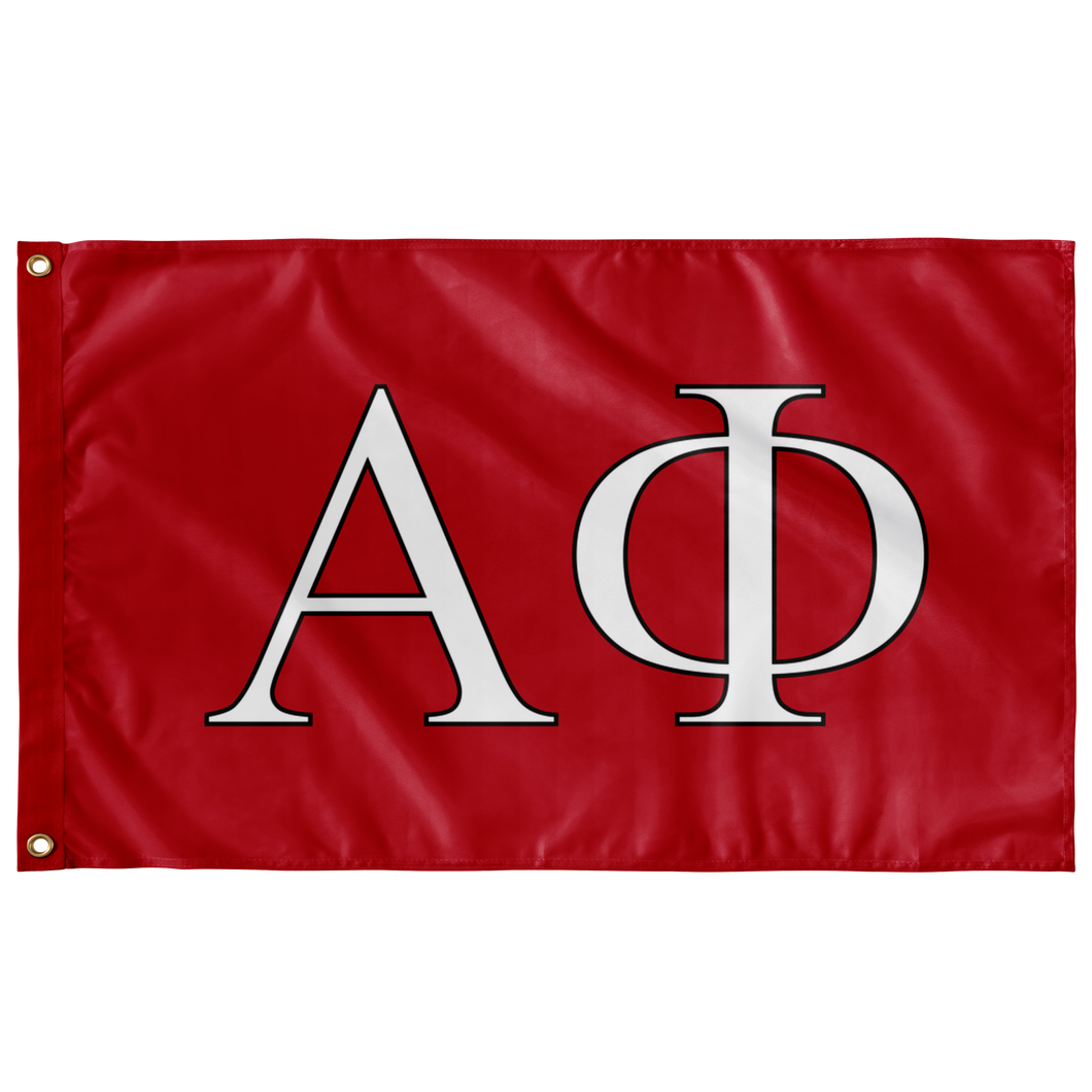 Alpha Phi Sorority Flag - Red, White & Black