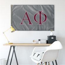 Load image into Gallery viewer, sorority-flags-alpha-phi-silver-banner