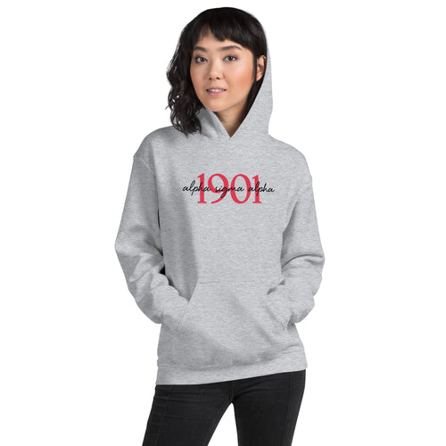 Alpha Sigma Alpha Established 1901 Hoodie