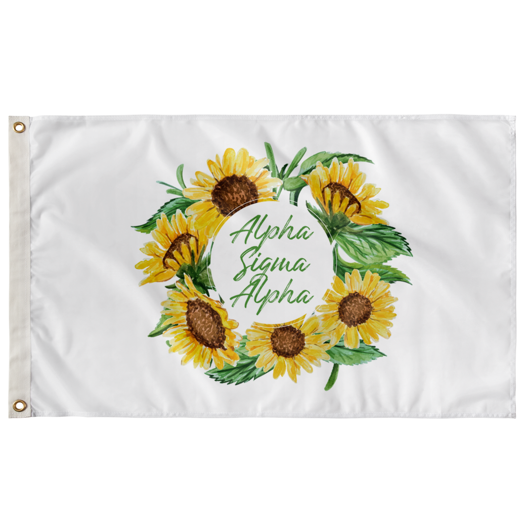 Alpha Sigma Alpha Sunflower Flag