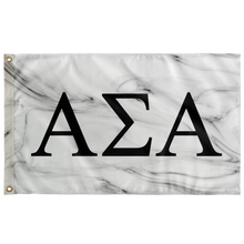Load image into Gallery viewer, Alpha Sigma Alpha White Marble Flag