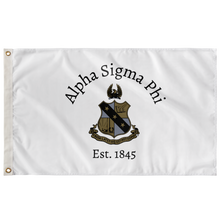 Load image into Gallery viewer, Alpha Sigma Phi Fraternity Crest Flag