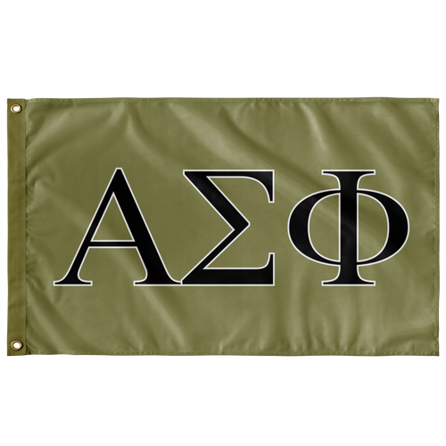 Alpha Sigma Phi Flag - Gold