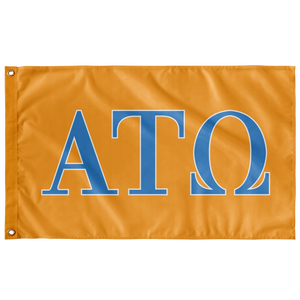 Alpha Tau Omega Fraternity Flag - Gold, Blue & White