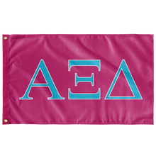 Load image into Gallery viewer, Alpha Xi Delta Pink and Blue Wall Flag - Sorority Banners