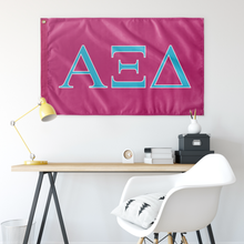 Load image into Gallery viewer, Alpha Xi Delta Wall Flag - Dorm Decor - Sorority Banners
