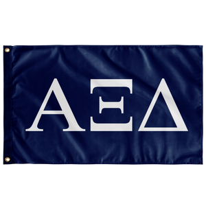 Alpha Xi Delta Sorority Flag - Inspiration Blue & White