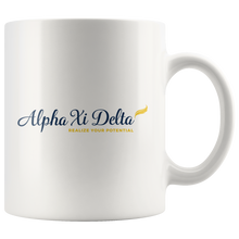 Load image into Gallery viewer, alpha xi delta coffee mug - white handle