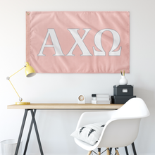 Load image into Gallery viewer, Alpha Chi Omega Sorority Flag - Hera, White &amp; Chord
