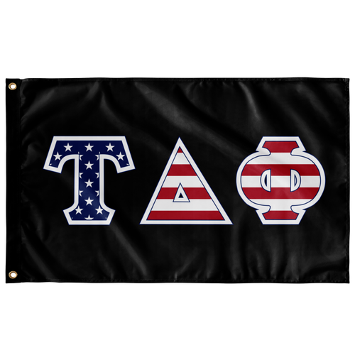 Tau Delta Phi American Flag - Black