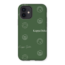 Load image into Gallery viewer, Kappa Delta Step Pattern Tough Phone Case - Dark Olive