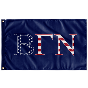 Beta Gamma Nu USA Flag - Blue