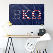 Load image into Gallery viewer, Beta Kappa Omega USA Flag - Blue