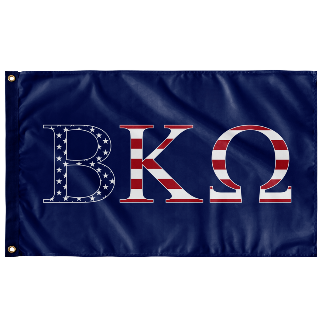 Beta Kappa Omega USA Flag - Blue