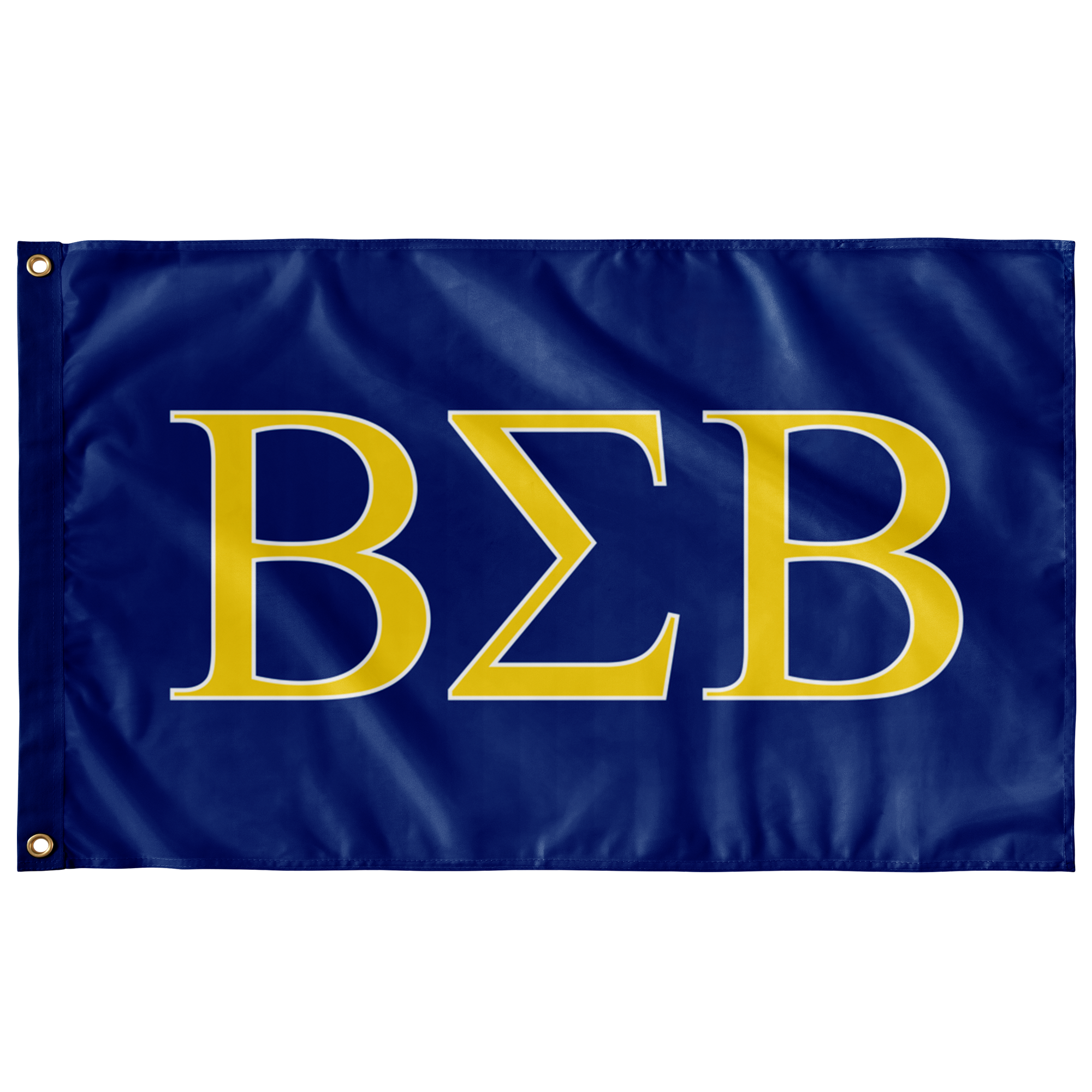 Beta Sigma Beta Fraternity Flag - Royal, Maize & White – DesignerGreek2