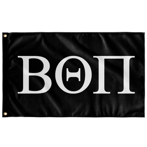 Beta Theta Pi Fraternity Flag - Black & White
