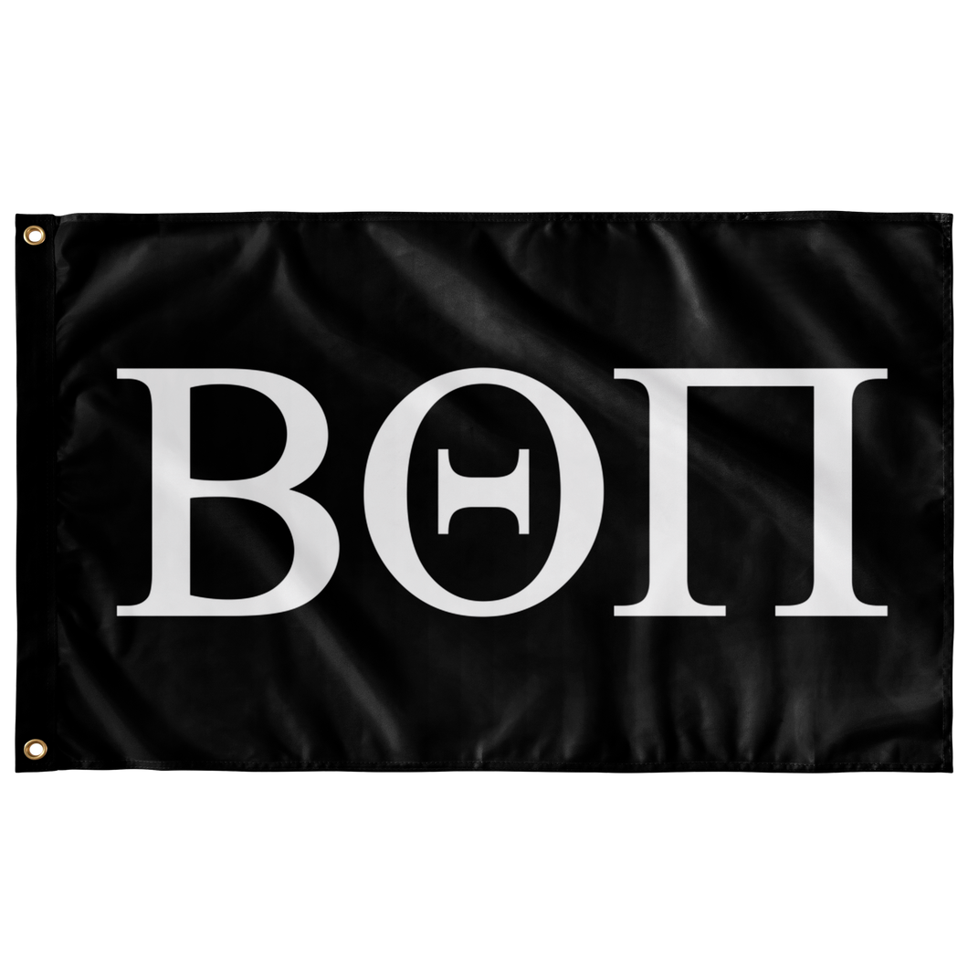 Beta Theta Pi Fraternity Flag - Black & White